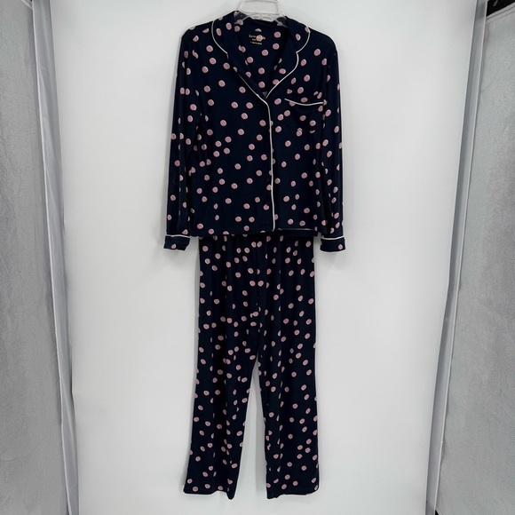 Kate Spade Women’s Dream A Little Dream Polka Dot Pajama Blue Pink size small - Picture 6 of 7